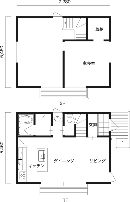 1階にまとめた水回り、家事を楽にスピーディに。